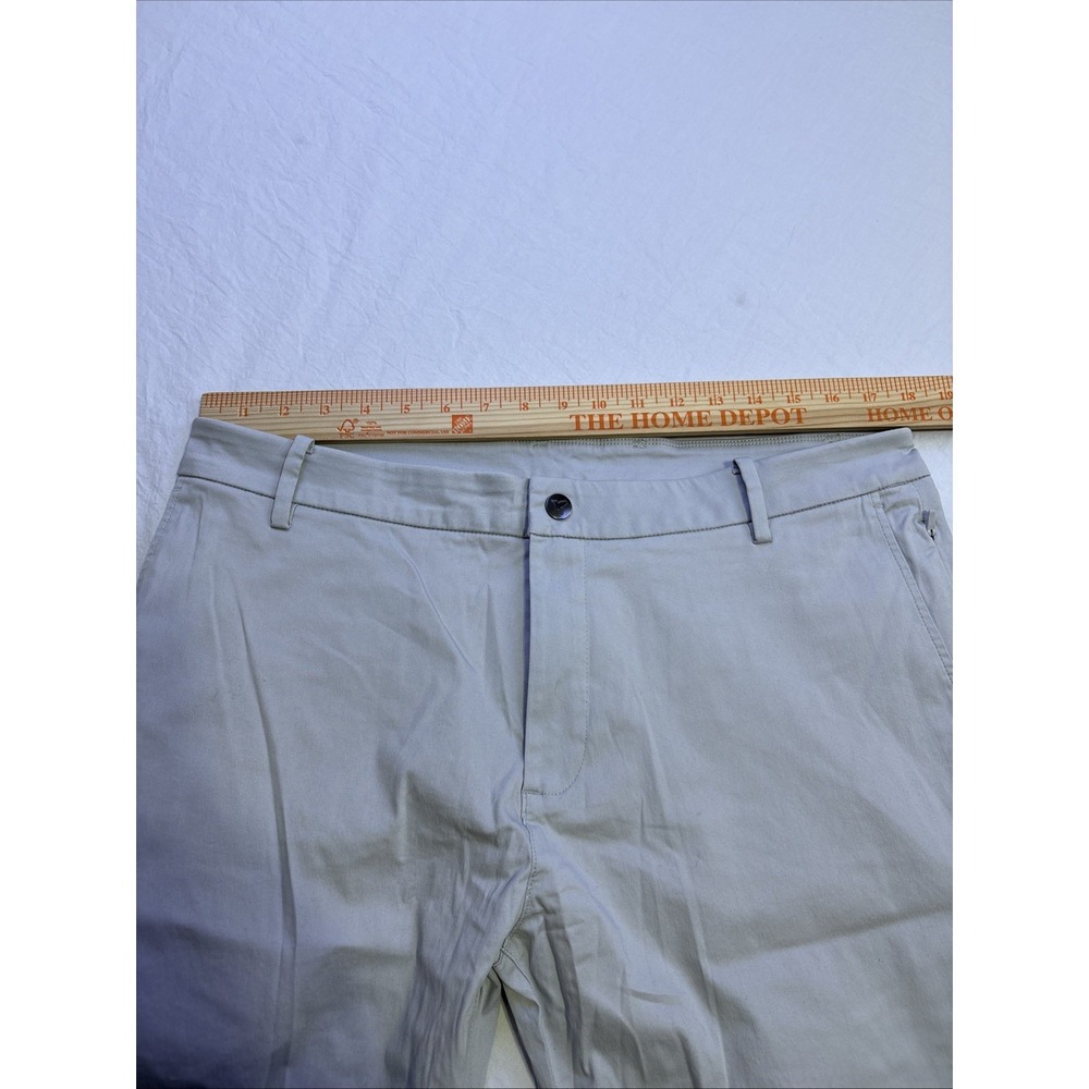 Birddogs Lined Slim Fit Pants MENS 36X32 Stretch Performance Golf Chino GRAY - Picture 6 of 10